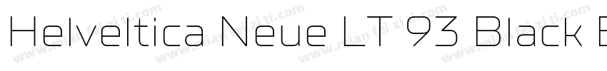 Helveltica Neue LT 93 Black Ex字体转换